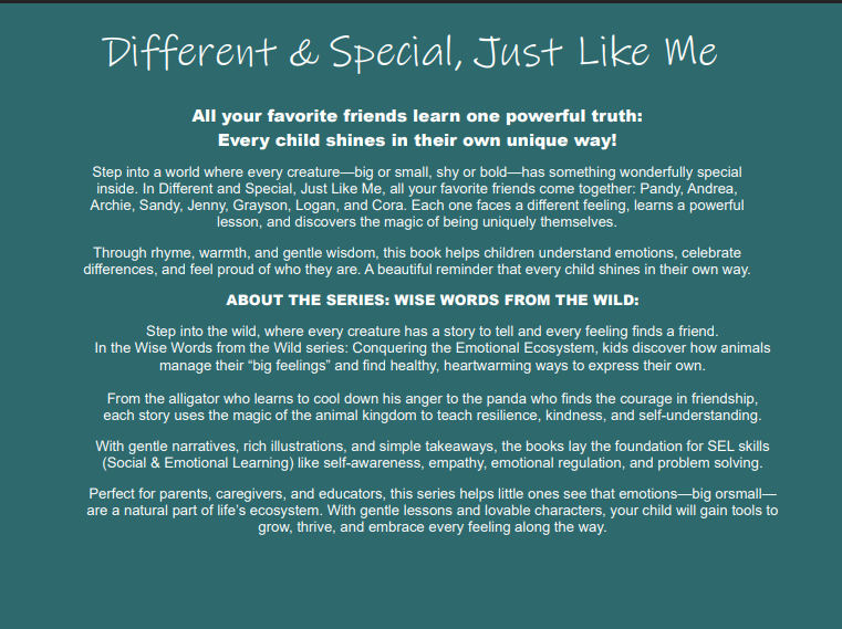 Different & Special, Just Like Me