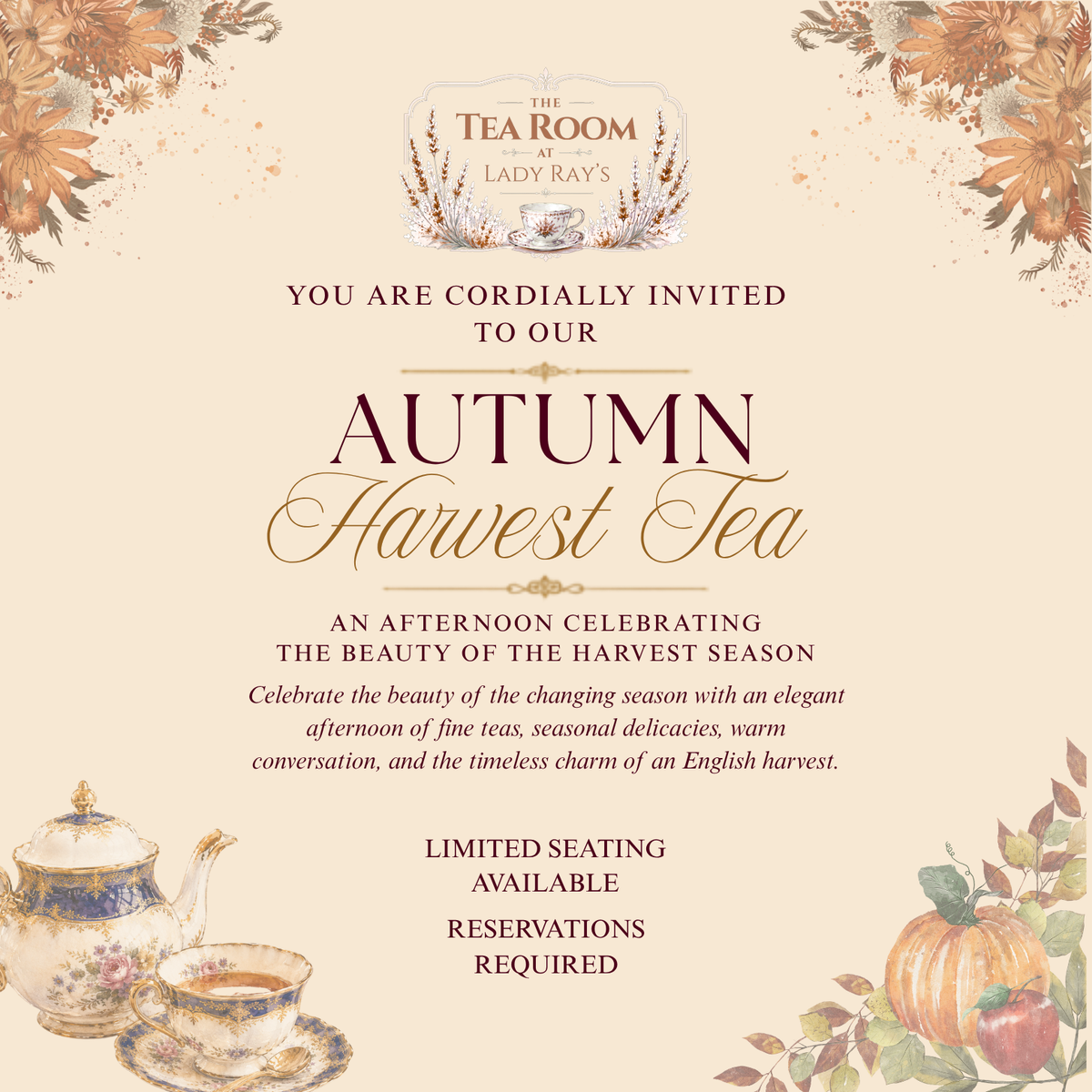 Event Ticket - Autumn Harvest Tea